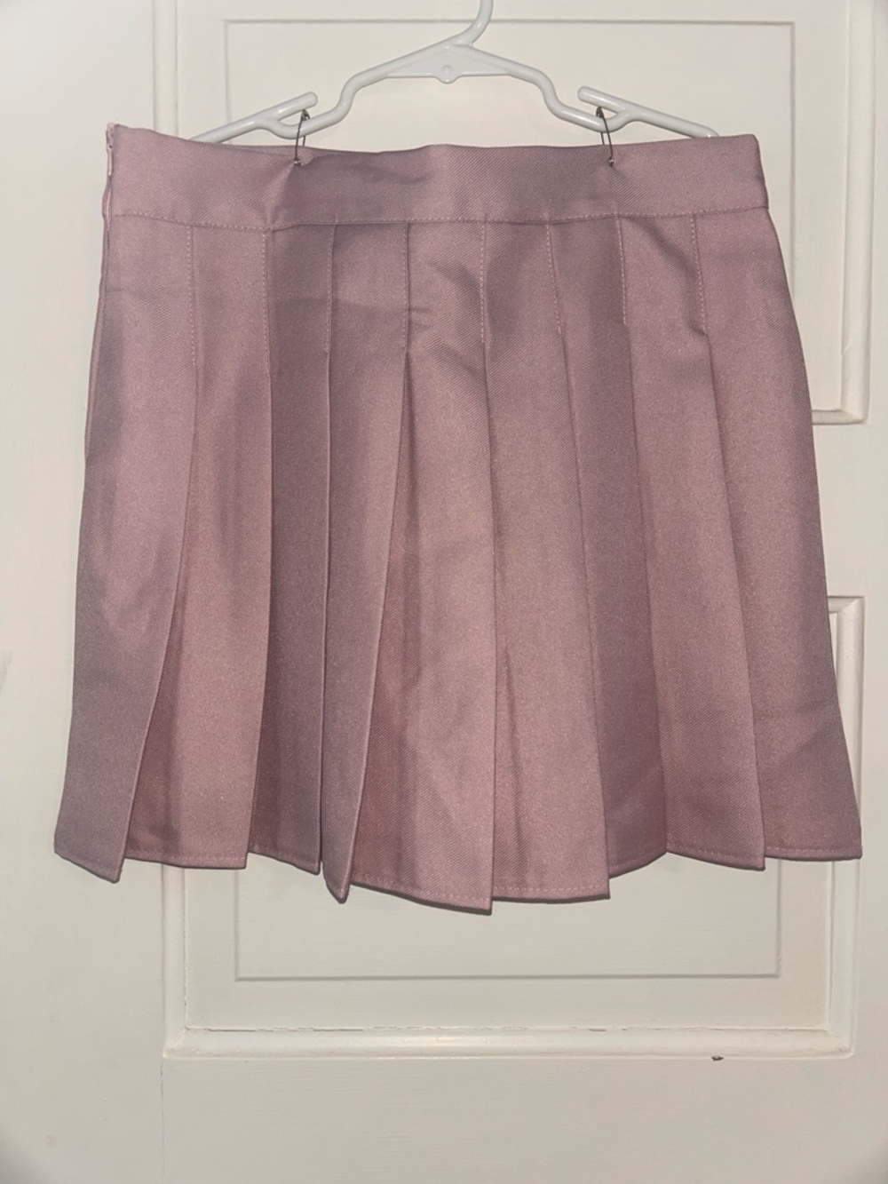Pleated Mini Skirt in Dusty Pink